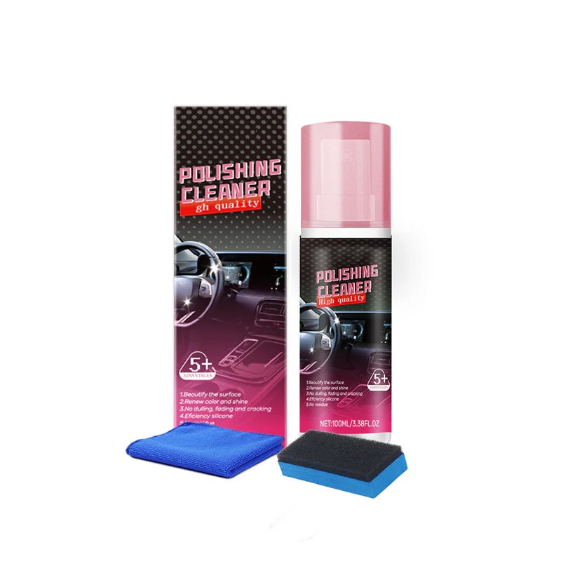 Car Interior Cleaner & Polish – Shine and Protect Dashboard, Leather & Plastic