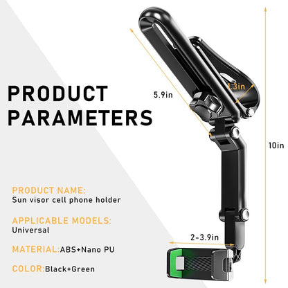 Universal 360° Rotating Car Phone Holder – Retractable, Stable & Hands-Free