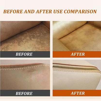 Car Leather Repair Cream – Leather Restorer & Conditioner with Cleaning Brush