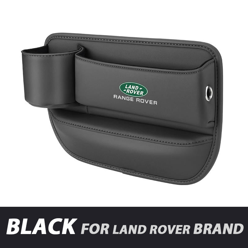 Leather Car Seat Organizer with Cup Holder | Luckmeko