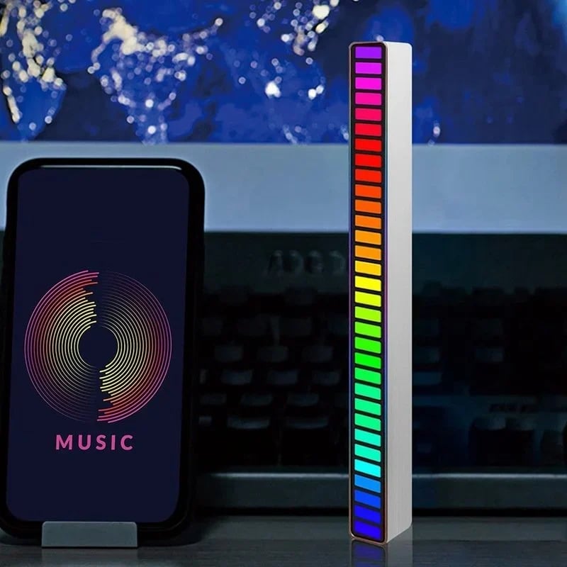 Wireless RGB Light Bar – Sound-Activated LED Music Sync Ambient Lighting