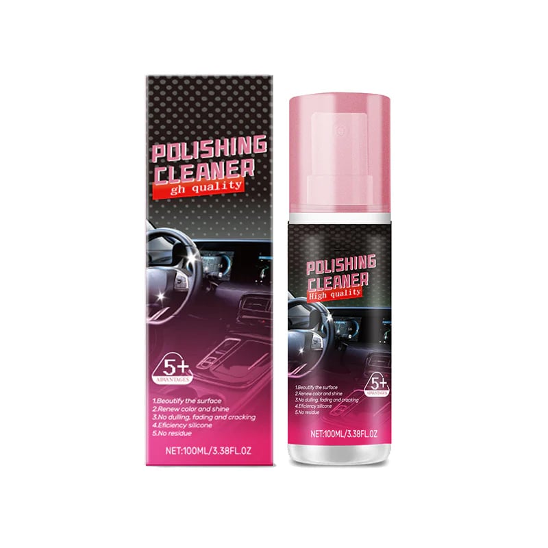 Car Interior Cleaner & Polish – Shine and Protect Dashboard, Leather & Plastic