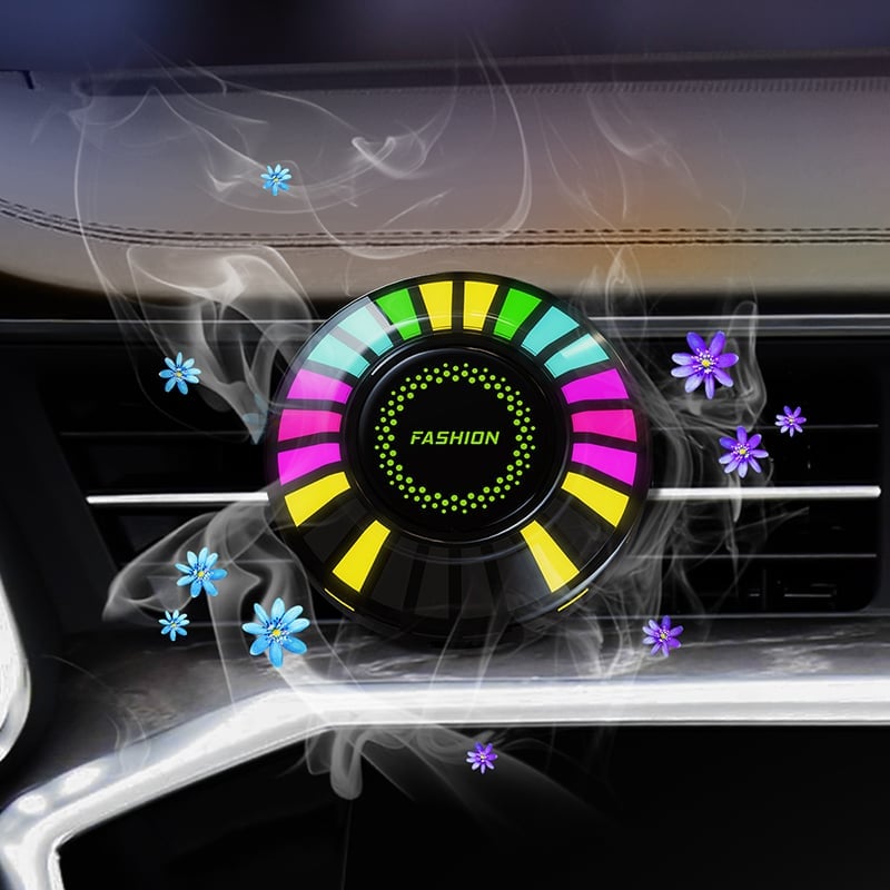 Car RGB Ambient Light with Bluetooth – USB LED Rhythm Light & Fragrance Air Freshener