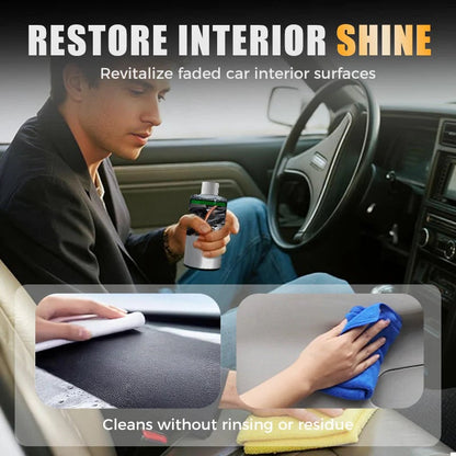 Car Interior Cleaner & Polish – Shine and Protect Dashboard, Leather & Plastic