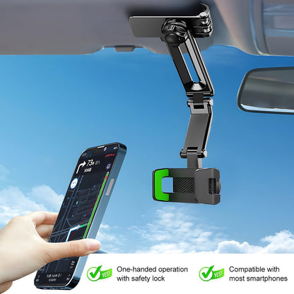 Universal 360° Rotating Car Phone Holder – Retractable, Stable & Hands-Free