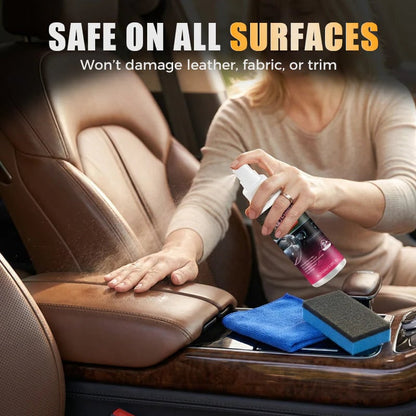 Car Interior Cleaner & Polish – Shine and Protect Dashboard, Leather & Plastic
