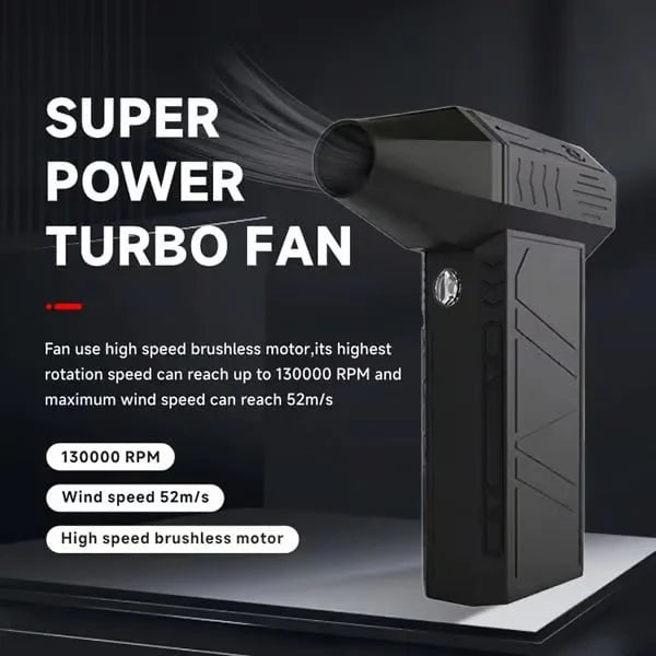 130,000 RPM Electric Air Duster – High-Speed Turbo Fan for Cleaning