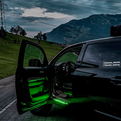 LED Car Door Sill Protector – Illuminated Anti-Scratch Door Sill Plate