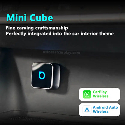 Ottocast Mini 3.0 Ultra Cube Wireless CarPlay & Android Auto Adapter for Cars