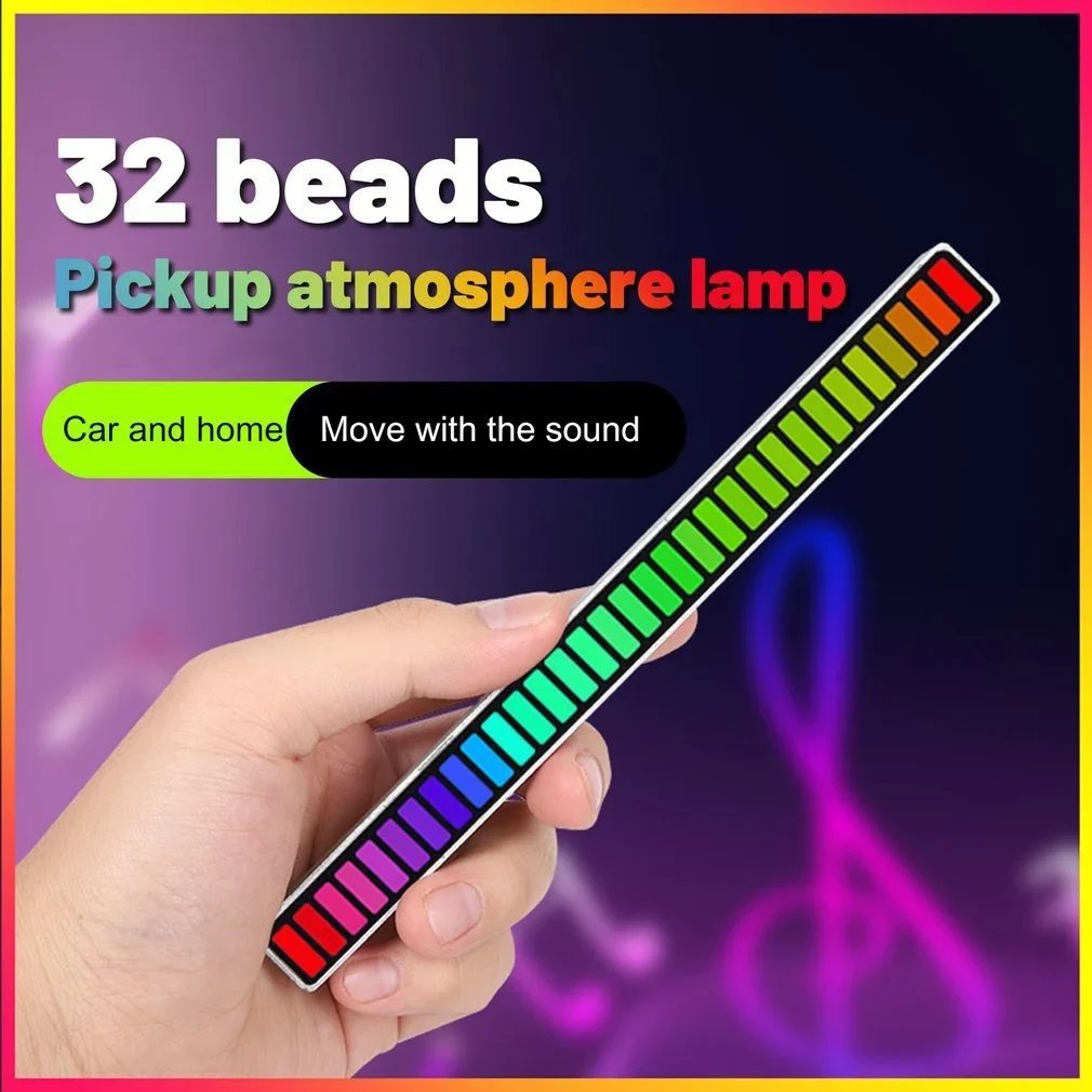 Wireless RGB Light Bar – Sound-Activated LED Music Sync Ambient Lighting