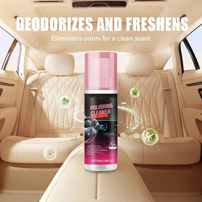 Car Interior Cleaner & Polish – Shine and Protect Dashboard, Leather & Plastic