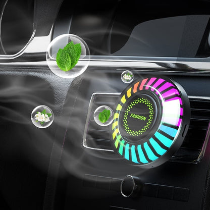 Car RGB Ambient Light with Bluetooth – USB LED Rhythm Light & Fragrance Air Freshener