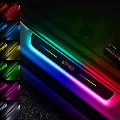 LED Car Door Sill Protector – Illuminated Anti-Scratch Door Sill Plate
