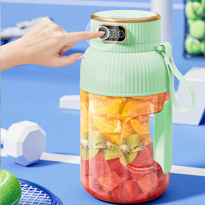Portable Car Juicer – USB Rechargeable Blender Cup with Digital Display