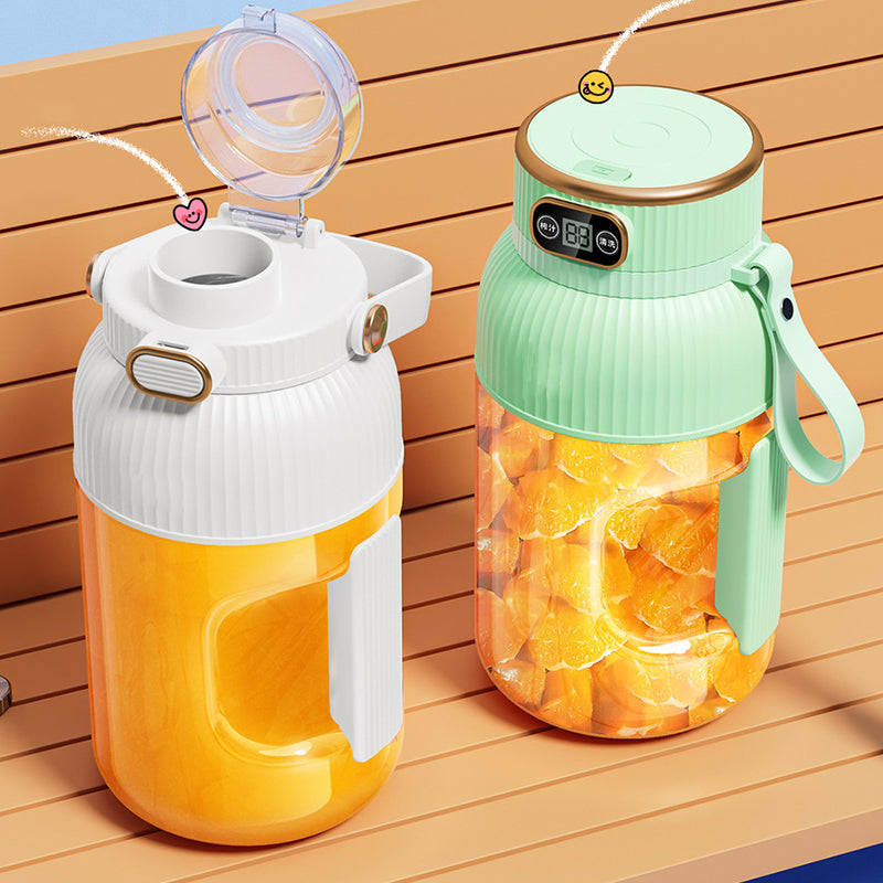 Portable Car Juicer – USB Rechargeable Blender Cup with Digital Display