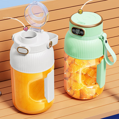 Portable Car Juicer – USB Rechargeable Blender Cup with Digital Display