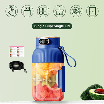 Portable Car Juicer – USB Rechargeable Blender Cup with Digital Display