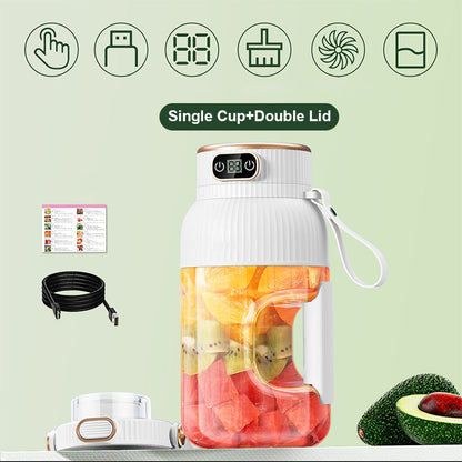 Portable Car Juicer – USB Rechargeable Blender Cup with Digital Display