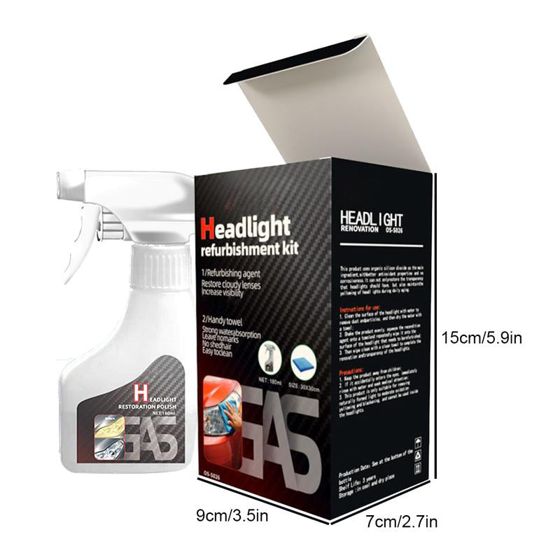 Car Headlight Restoration Kit – Headlamp Refurbishing & Protective Coating